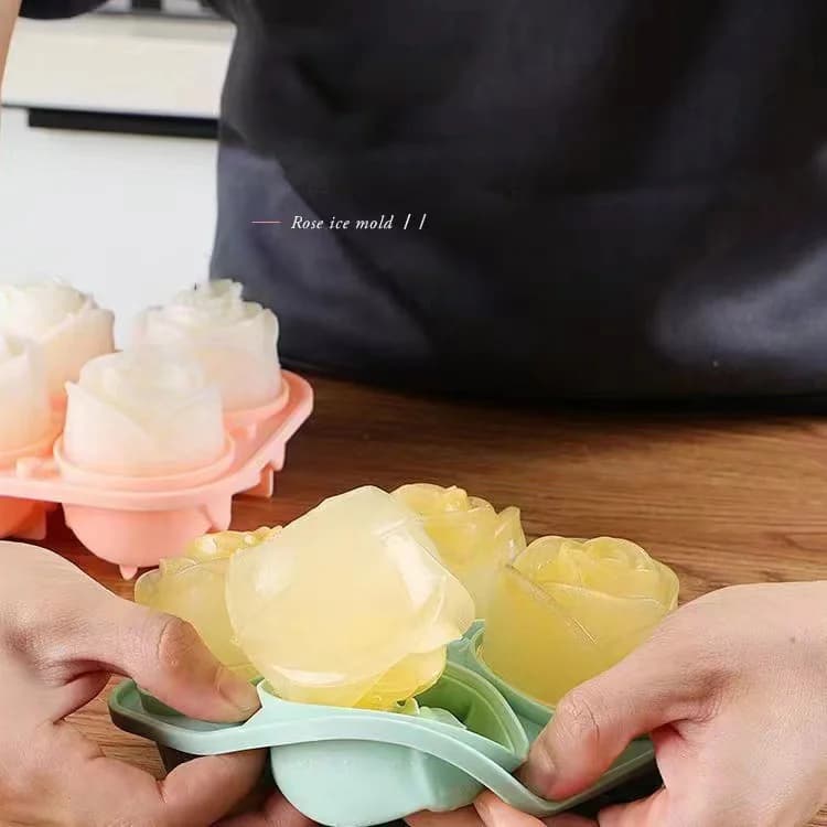 4カビ ローズアイスキューブモールド