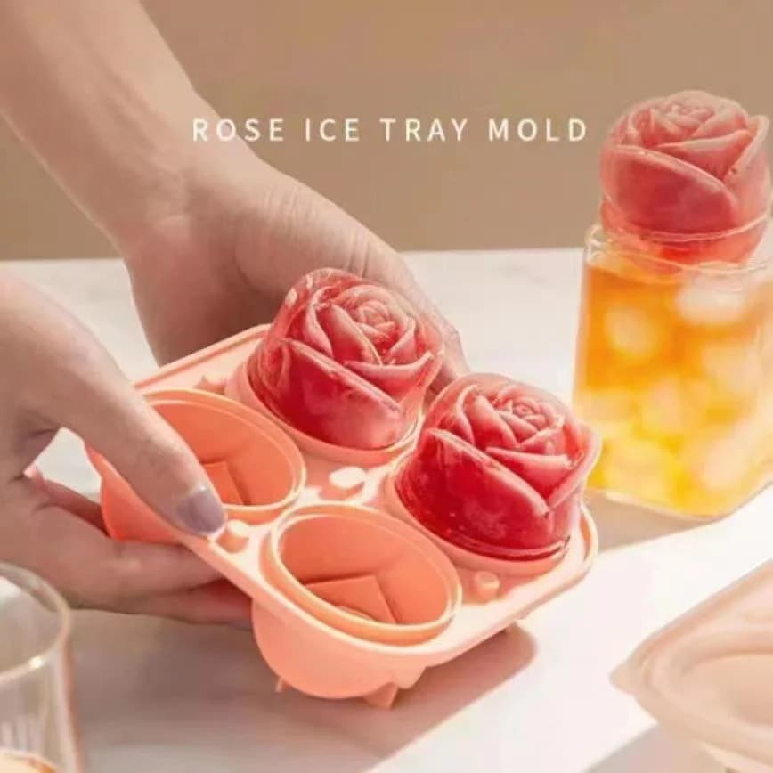 4カビ ローズアイスキューブモールド